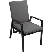 Degamo Gartensessel BILBAO Hochlehner, Alu anthrazit, stufenlos verstellbar