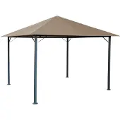 Quick Star Metall Garten Pavillon Nizza 3x3m Antik Partyzelt Sand