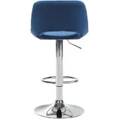 CLP Barhocker Camden Samt chrom - blau