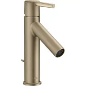Hansgrohe Waschtisch-Einhebelmischer 100 Axor Starck A 103mm, m HG, ZugstAblGar, brush. ni.