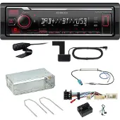 Kenwood KMM-BT408DAB Bluetooth Digitalradio Einbauset für Mercedes Citan W415