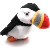 Onwomania Plüschtier Kuscheltier Stoff Tier Papageientaucher Vogel Papagei 15 cm