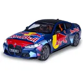 Jamara BMW M4 Diecast 1:24 blau inkl. Knopfzellen