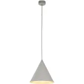 Licht-Erlebnisse Hängelampe Metall D: 25 cm H: max. 160 cm Beige E27 rund Retro Design