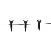 Star Trading 482-84, Leichte Dekorationskette, Schwarz, Polyvinylchlorid (PVC), Ambiente, Ausrichtung, Universal, Flexibel