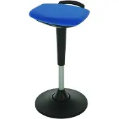 Stier Multibewegliche Stehhilfe mit Tellerfuß Sitzhöhe 600-840mm Blau