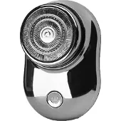 Douself Z-168 tragbarer Mini-Rasierer für Herren, USB-Aufladung, rotierender Einzelklingenkopf, IPX5 wasserdicht, Silber