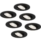 HOFTRONIC™ LED Einbaustrahler 3,8W 270lm 6000K Schwarz Dimmbar Schwenkbar