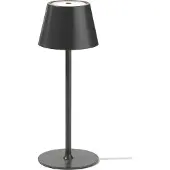 Casa Nova Tischleuchte LED AKKU DH 12x31 cm grau Tischlampe