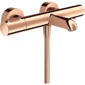 Hansgrohe Wannen-Thermostat Axor Citterio M AP, Ausl. 180mm, 2 Verbr., pol. red gold