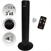 Syntrox Germany Turmventilator Spruzzio mit Sprühfunktion 50W schwarz