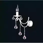 AEA Wandlampe Wandleuchten Wandleuchte Lüster Wand Lampen Silber Kristall