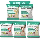 CaloVital Probierpaket | Hochkalorische Trinknahrung für Gewichtszunahme 5er Pack Classic, je 50 g Pulver