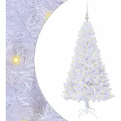 Syfax Künstlicher Weihnachtsbaum Weiß 150 cm PVC und Stahl