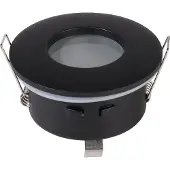 HOFTRONIC™ LED Einbaustrahler Porto IP44 GU10 Schwarz 73mm