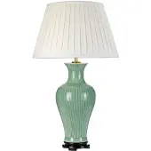 Elstead Lighting Elstead Dalian Tischleuchte E27 Celadon Grün Elfenbein
