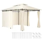 TecTake Gartenpavillon Emine 4 x 3 m