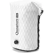 Qunature 6L Fahrradtasche 100% Wasserdicht Rollverschluss Bikepacking Gepäcktaschen Packtasche Kompressionssack Weiß
