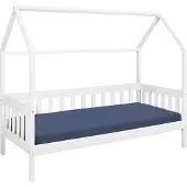 Ebuy24 Kinderbett Funky Hausbett weiß
