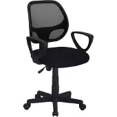 Zesso Bürostuhl Orbit Schwarz mit Netzpolsterung, verstellbarer Sitzhöhe, 53x58x98 cm