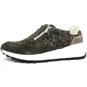 Waldlaufer CAPRI CHICAGO ORDER Damenschuhe Halbschuhe sportlicher Schnürer Grün Freizeit, Schuhgröße:EUR 37 | UK 4