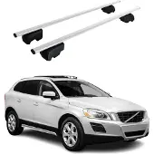Omtec Dachträger Gepäckträger für Volvo XC60 2009-2017 Grundträger ABE Silber 2x