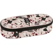 ARS UNA Schlamper-Etui Flowery Pink, rosa-schwarz, für Mädchen