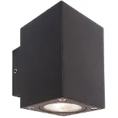 Deko-light LED Aussenwandleuchte Cubodo Double Mini, schwarz, Aluminium, Modern, LED Wandleuchte außen