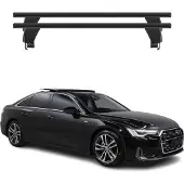 Menabo Dachträger Grundträger für Audi A6 C8 2018-2023 Querträger Schwarz