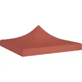 Prolenta Maison Exclusive - Partyzelt-Dach 3x3 m Terrakotta-Rot 270 g/m²