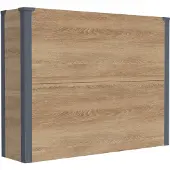 Westmann Metall Pflanzkübel Talus XL Pflanzkübel rechteckig Holzoptik 100x25x77cm