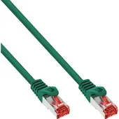 InLine Patchkabel, S/FTP (PiMf), Cat.6, halogenfrei, Kupfer, grün, 15m, 15 m, Cat6, S/FTP (S-STP), RJ-45, RJ-45, Grün