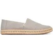 Toms Alpargata Rope 2.0 drizzle grey recycled cotton slubby 38