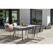 Stern Greta Gartenmöbelset 5tlg. mit Gartentisch Interno 180x100 cm