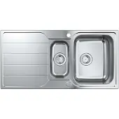 GROHE K500, Aufsatzwanne, Rechteckig, Edelstahl, Edelstahl, 1,5 Becken, Rechteckig