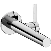 Keuco IXMO Einhebel-Waschtischmischer Unterputz 1 Loch IXMO Pure für Wandmontage, rund Ausladung 165 mm/IXMO Pure verchromt