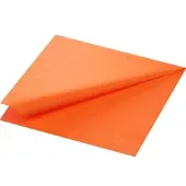 Duni Zellt Servietten 40x40 cm, 3-lagig, Sonnenorange - Hochwertig | Packung (250 Servietten)