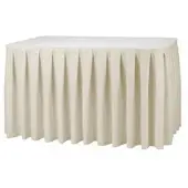 LTITEX Skirting Kellerfalte Ecru Miami 580 cm -