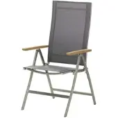 A casa mia Klappsessel London , grau , Maße (cm): B: 58,5 H: 114 T: 67.0