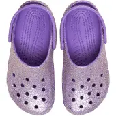 Crocs Classic Fantasy Glitter Pantoffeln, Lila, 32-33