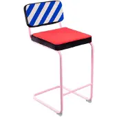 Seletti Superstool Barhocker mit blauen Streifen