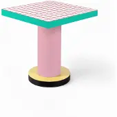 Seletti Superlounge-Tisch, roter Gitter-Esstisch