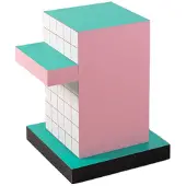 Seletti Superside-Tisch, roter Gitter-Beistelltisch