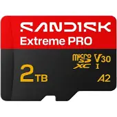 SanDisk Extreme PRO microSDXC UHS-I Speicherkarte 2TB + SD Adapter, bis 250 MB/s