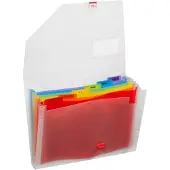 Snopake A4-Ordner „Rainbow“ mit 6 Trennblättern –