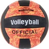Leantoys Orangefarbener Volleyballball, Größe 5, bunt