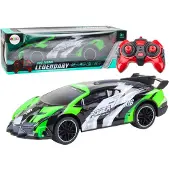 Leantoys Ferngesteuerter RC-Sportwagen 1:10, 25 km/h, grüne Lichter