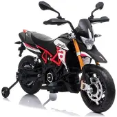 Lean Sport Lean Lean Toys Elektro-Motorrad für Kinder Aprilia Dorsoduro, 12 Volt, 1 Sitz/e, Motor: 2 x 45W, Batterie: 12V4,5Ah, Geschwindigkeit: 3-6 km/h
