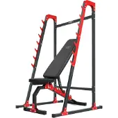 Marbo-sport Marbo Sport Set MH8 | beidseitig verstellbare Hantelbank + Langhantelständer