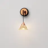 Nova Luce LED Wandleuchte Paluz in Transparent und Roségold 7W 345lm